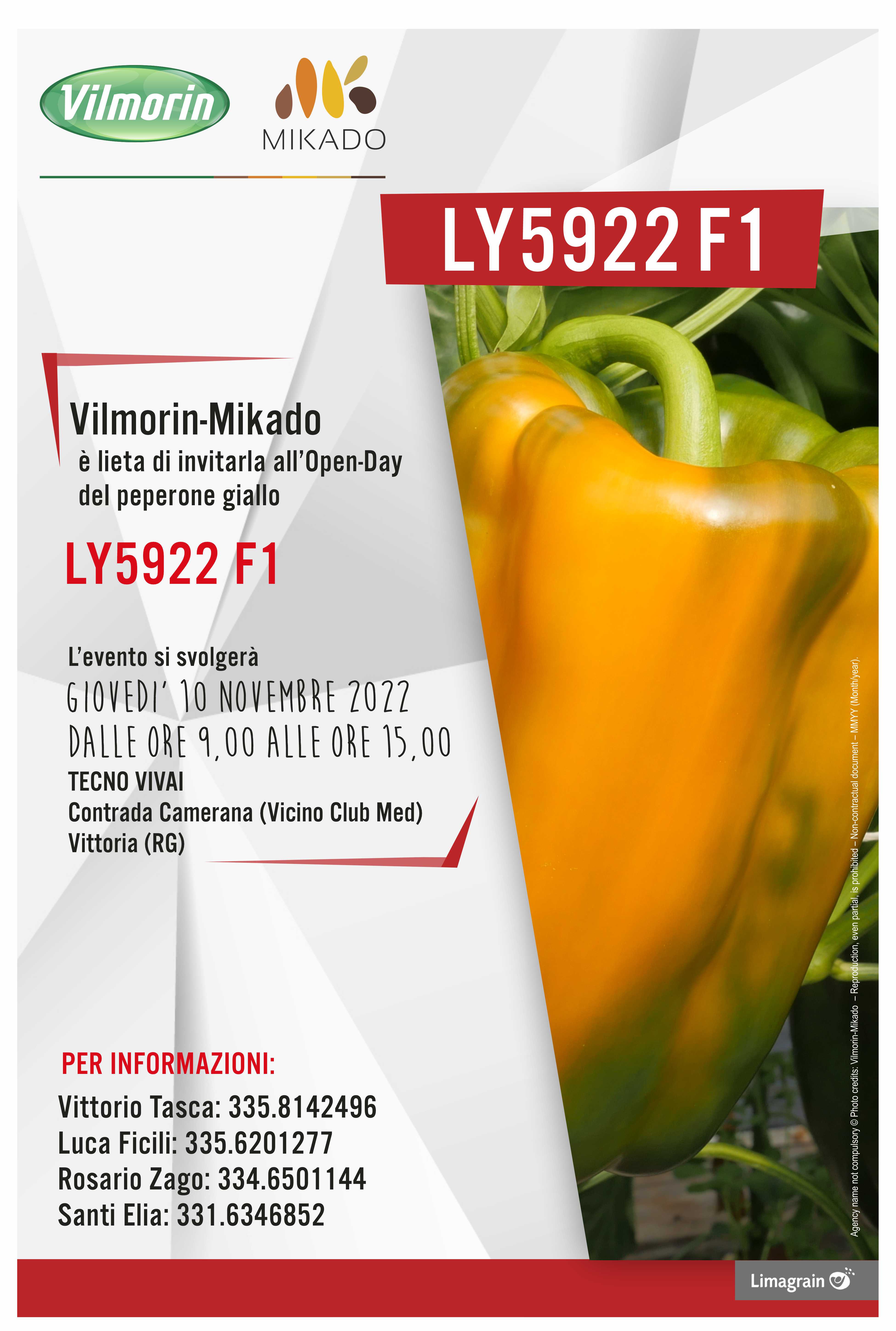 Locandina open-day peperone LY1522 Vilmorin